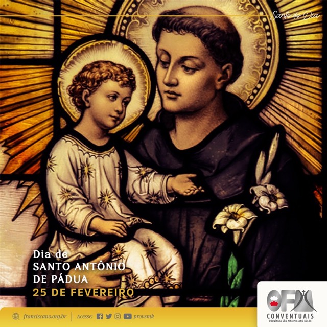 13 jun: Santos e Santas Franciscanas - Santo Antônio de Pádua