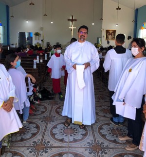 Posse do Frei Geraldo Leite na Área Missionária de Cacau Pireira (AM)