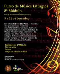 Maestro Ir. Fernando Benedito, SJ ministra 2º Módulo de Música Litúrgica do CCB