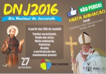 Próximo dia 27 de novembro acontece o DNJ 2016 em Águas Lindas