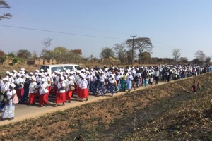 Frades fazem peregrinação pelas vocações na Zâmbia