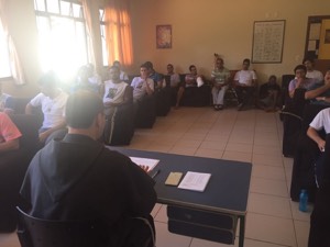 Provincial faz visita fraterna ao Seminário Santa Maria dos Anjos