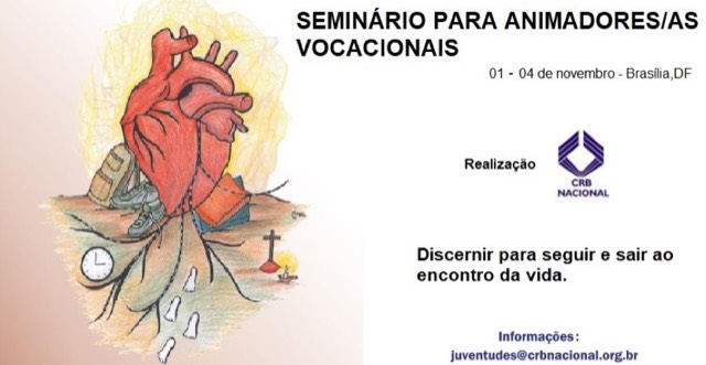 CRB promove Seminário Para Animadores e Animadoras Vocacionais que acontecerá em novembro