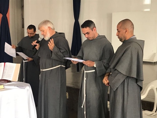 Posse de Frei Henrique como Diretor do Colégio Santo Antônio na Cidade Ocidental/GO