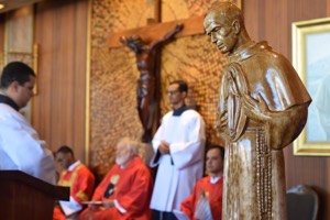 Foi celebrada hoje, 14, no Convento-Santuário Jardim da Imaculada, a Santa Missa em Ação de Graças ao padroeiro da Província