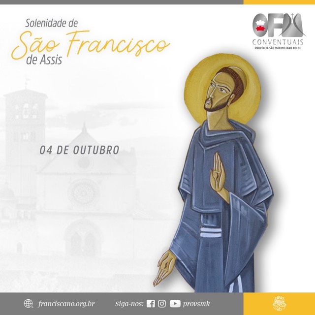 04 de outubro: dia do Nosso Pai Seráfico, São Francisco de Assis